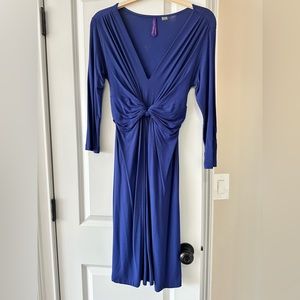 Seraphine Dark Blue Knot Front Maternity